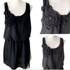 Marquis Racer Back Faux Wrap Around Mini Dress Sz M